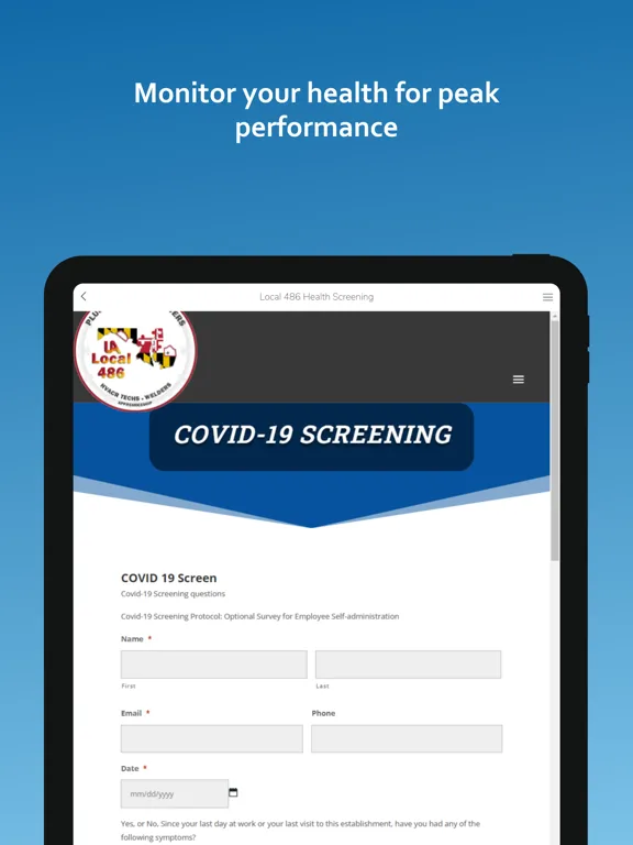 Local 486 Training iPad  Screenshots
