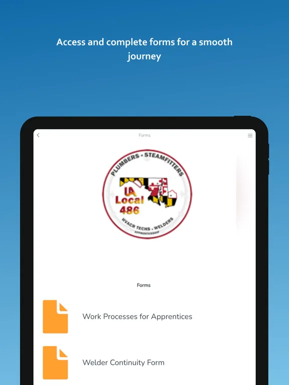 Local 486 Training iPad  Screenshots