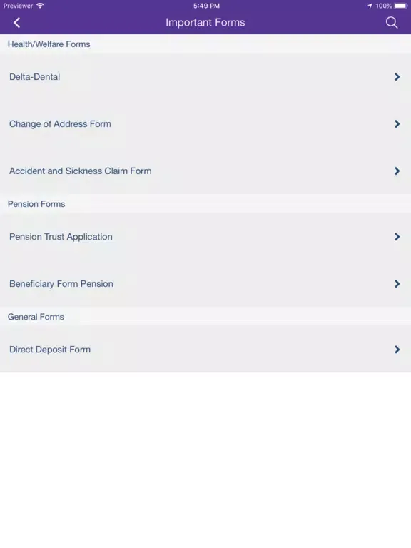 Ảnh chụp màn hình của Steamfitters Local 449 iPad 