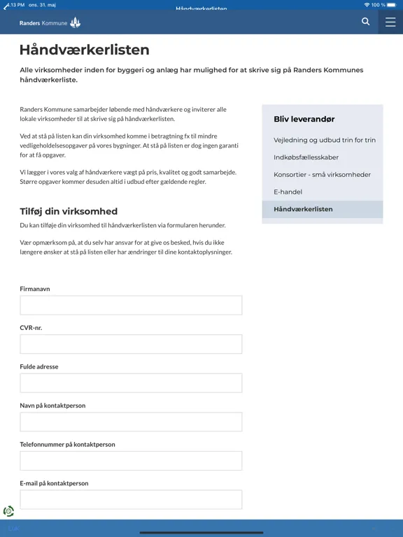 Randers Ejendomsservice iPad  Screenshots