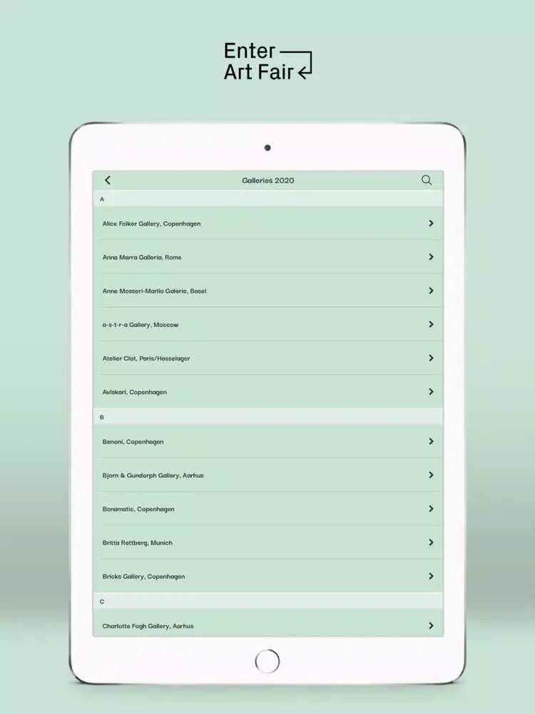 ภาพหน้าจอของ Enter Art Fair – Official App iPad 