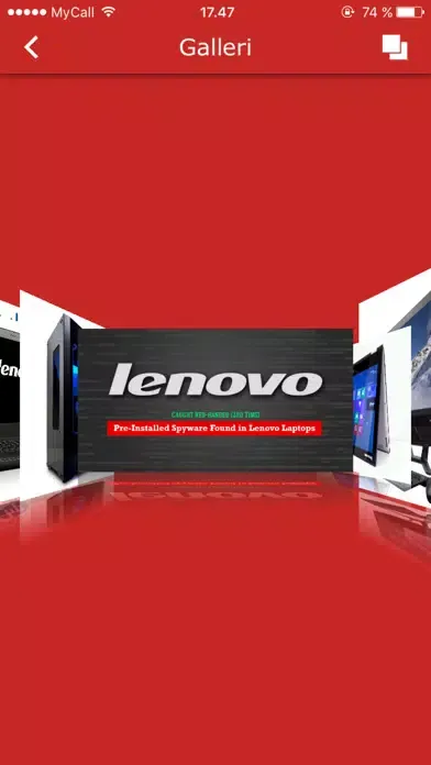 Ảnh chụp màn hình của Lenovo norge