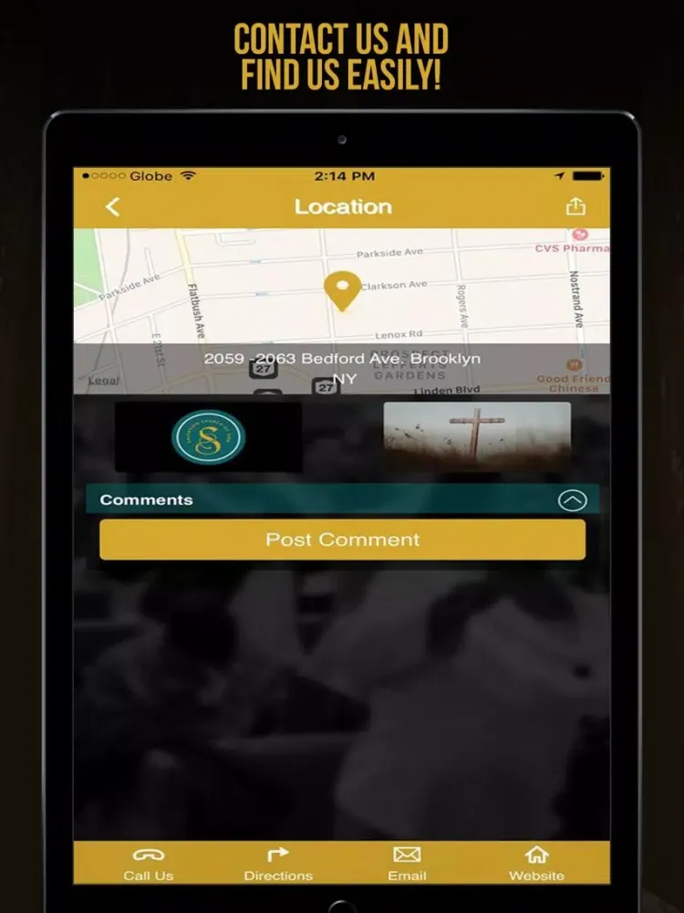 Tangkapan layar Salvation Church of God, Inc iPad 