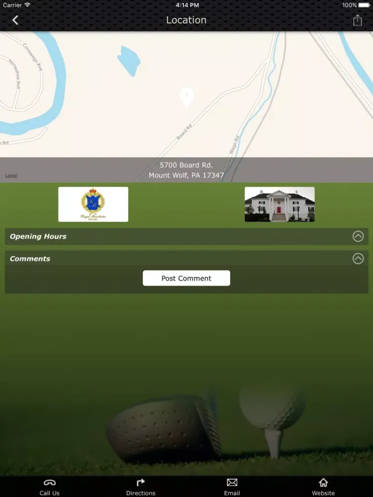 Zrzuty ekranu Royal Manchester iPad 