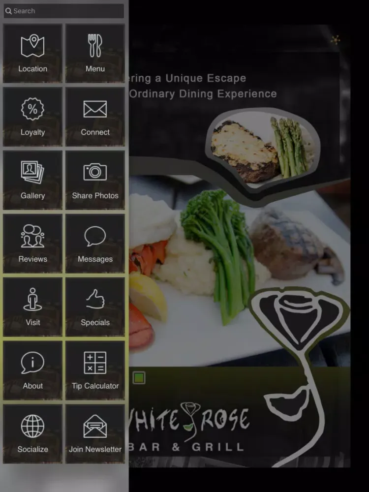 Captures d'écran de White Rose Bar & Grill iPad 