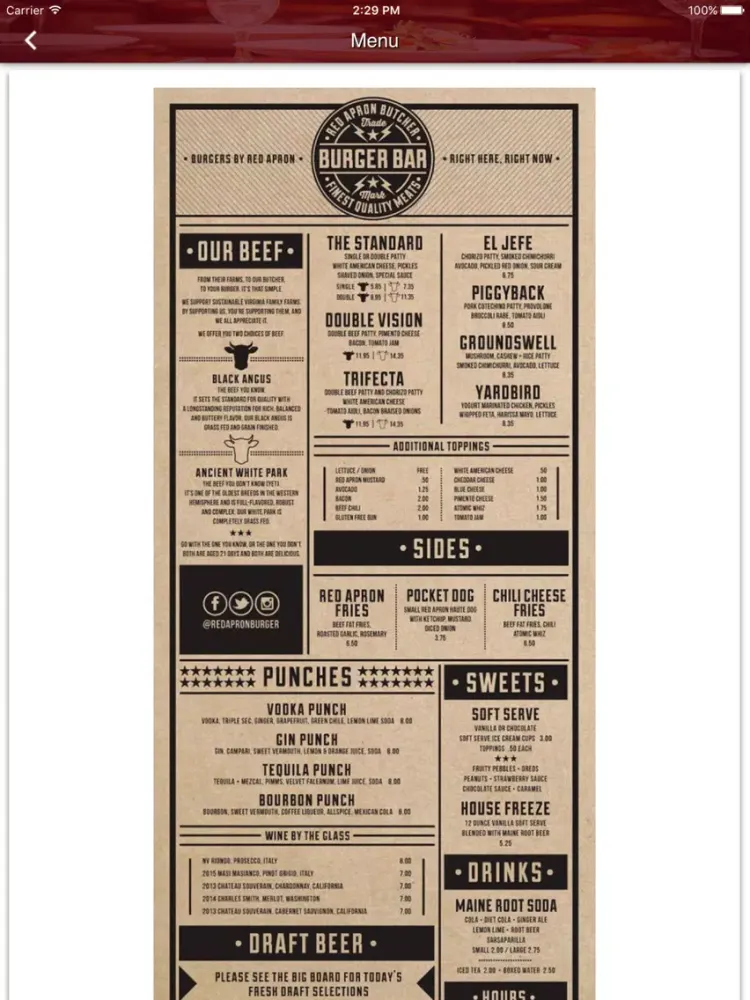 صور Red Apron Burger Bar iPad 