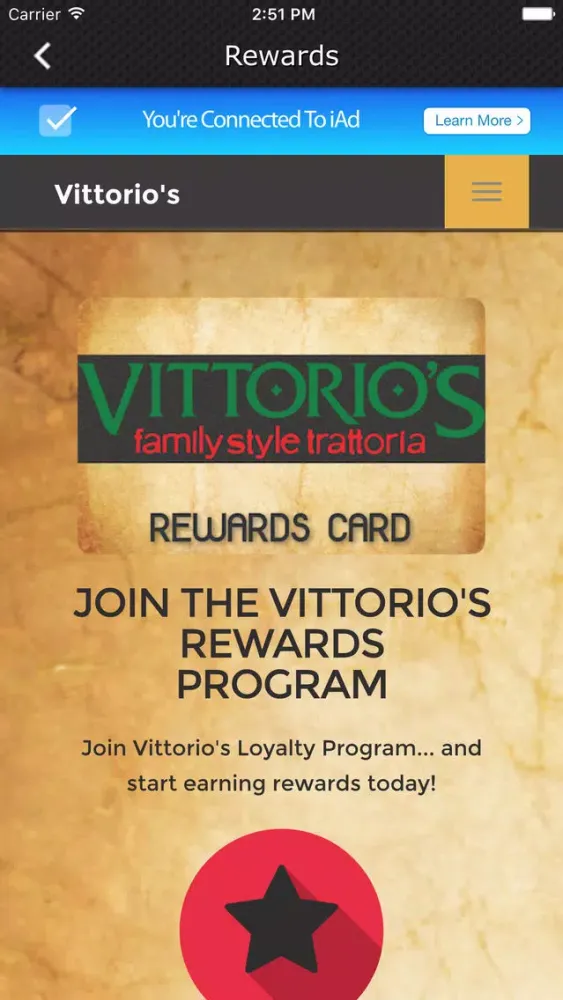 Скриншоты Vittorio's Family Style Trattoria