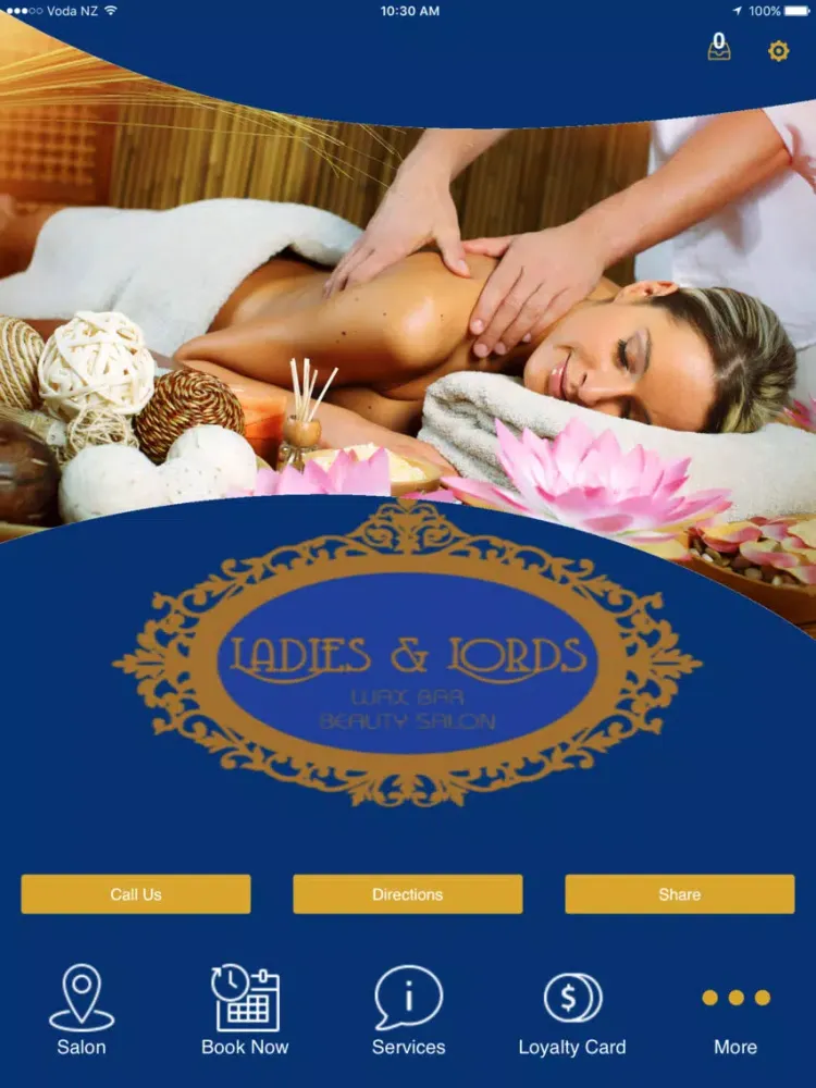 Ảnh chụp màn hình của Ladies & Lords Beauty Salon iPad 