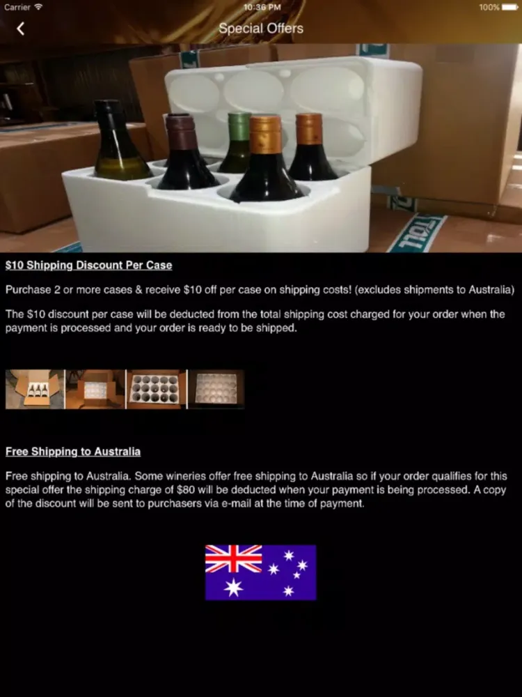 NZ Wine Export iPad  Screenshots