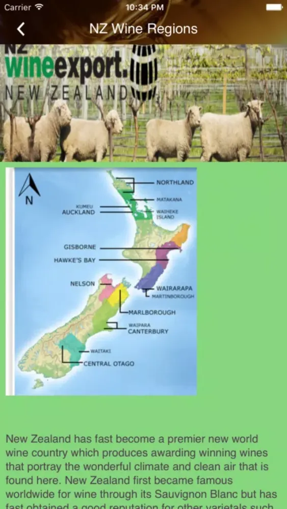 NZ Wine Export Screenshots