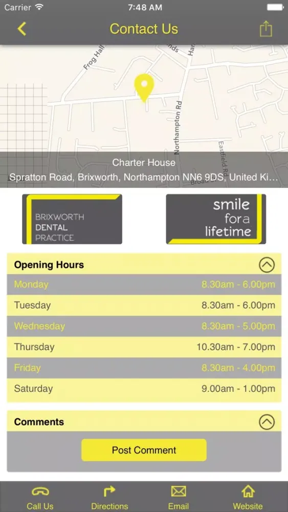 Brixworth Dental Practice Screenshots