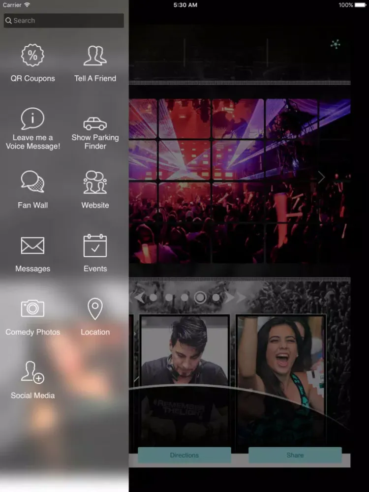 Tangkapan skrin Curtis Pyke Comedian iPad 