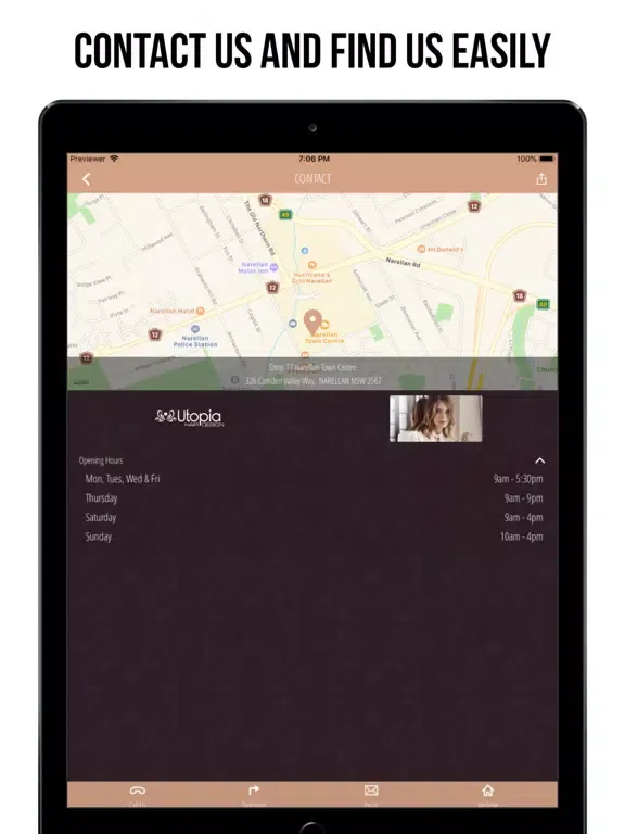 Capturas de tela do Utopia Hair Design iPad 