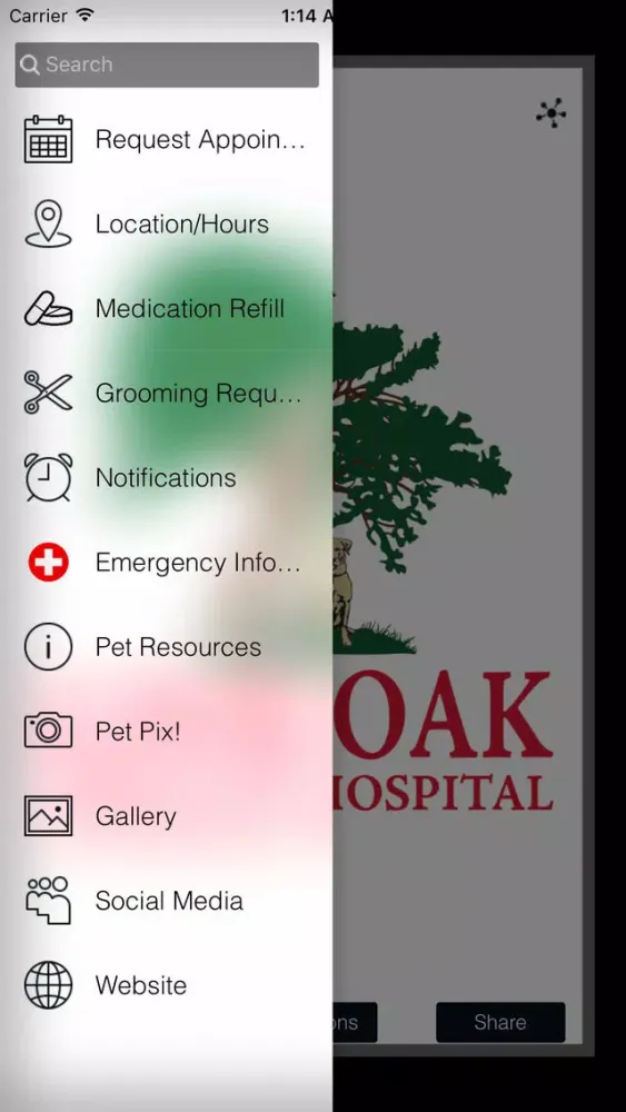 Capturas de tela do Live Oak Animal Hospital