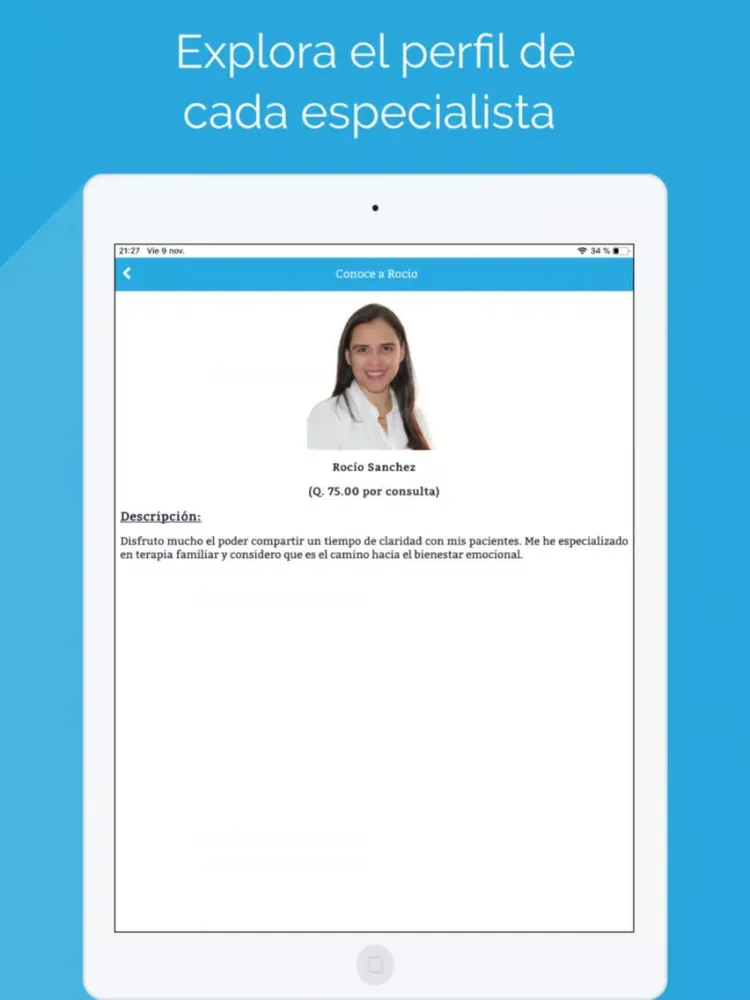 Avanza Bienestar Emocional iPad  Screenshots