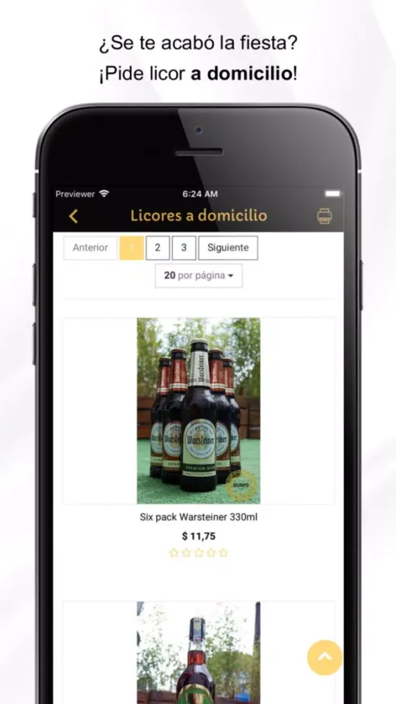 Capturas de tela do i go events foods & drinks