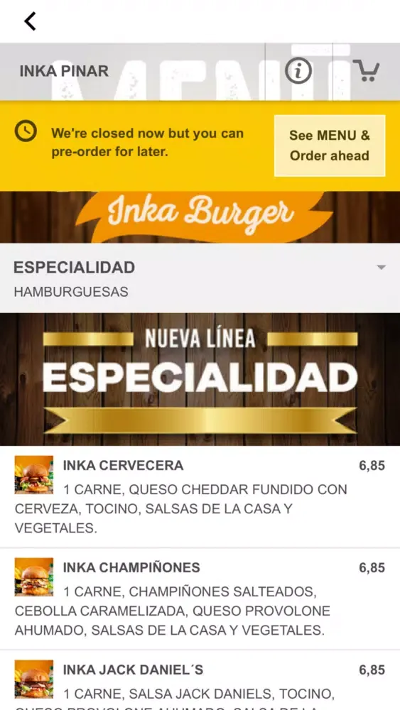 Скриншоты Inka Burger