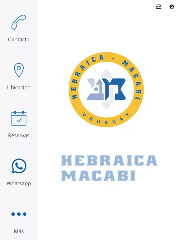 Tangkapan skrin Hebraica y Macabi iPad 