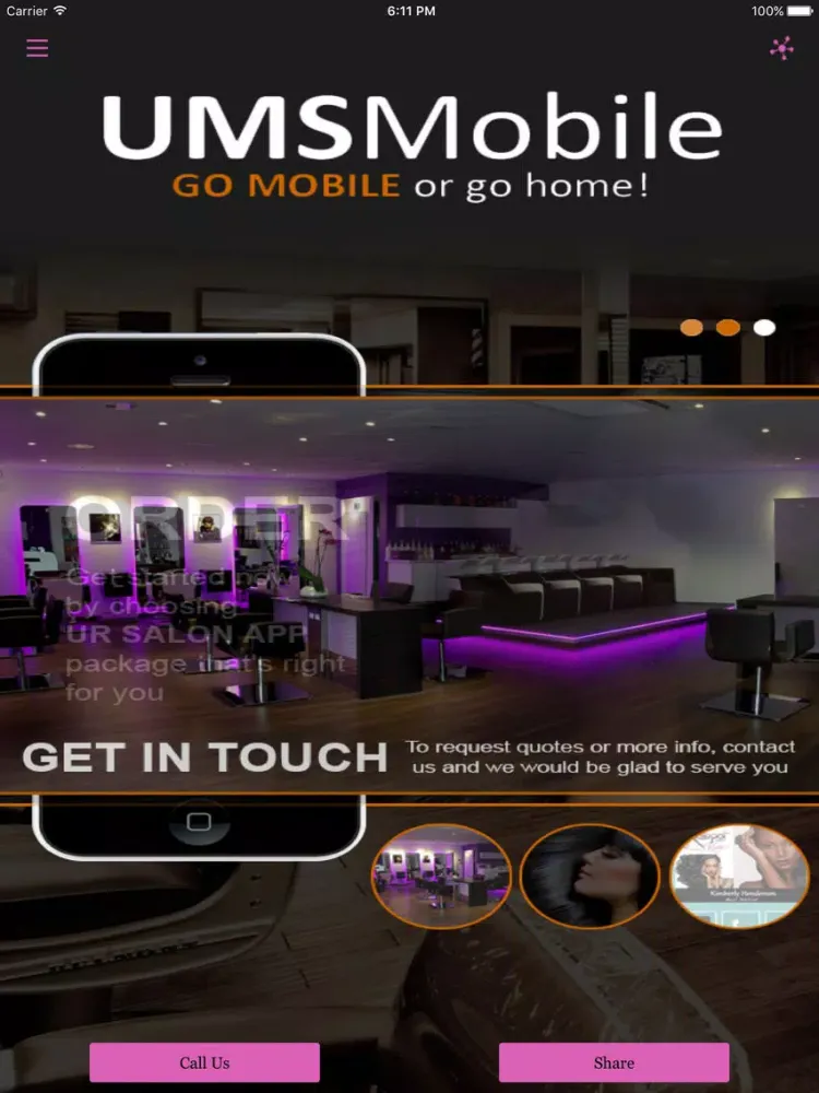 ursalonapp iPad  Screenshots