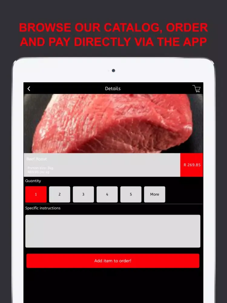 Captures d'écran de Our Butchery iPad 