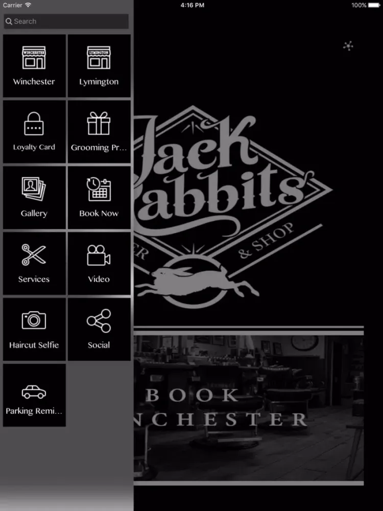Скриншоты Jack Rabbits Barbers & Shop iPad 