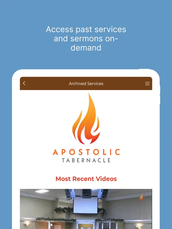 Apostolic Tabernacle CG iPad  স্ক্রিনশট