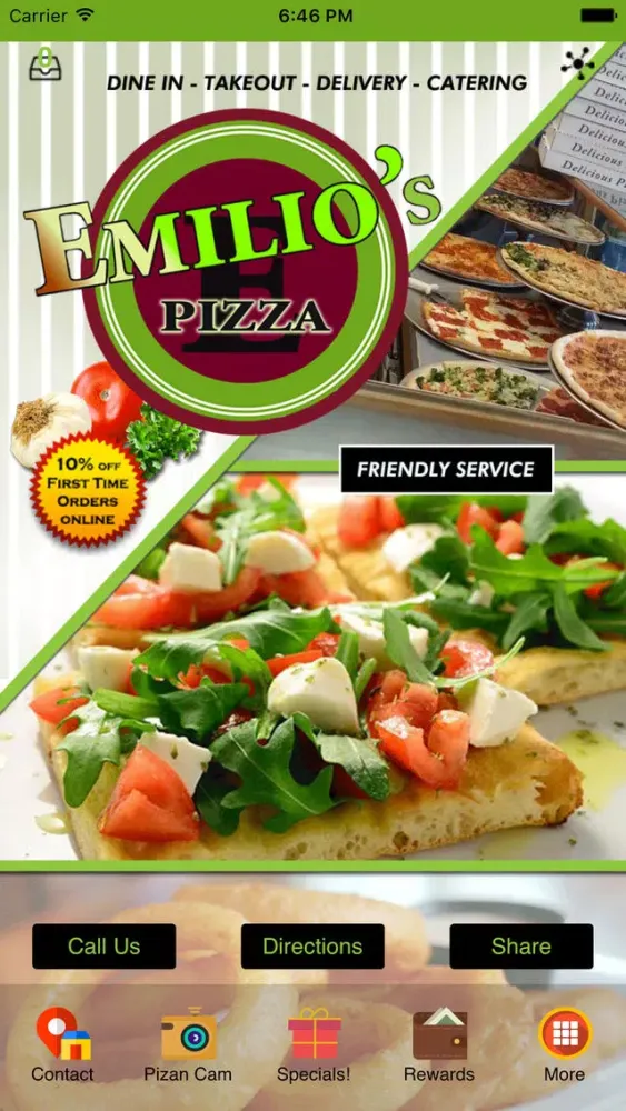 Captures d'écran de Emilio's Pizzeria & Restaurant