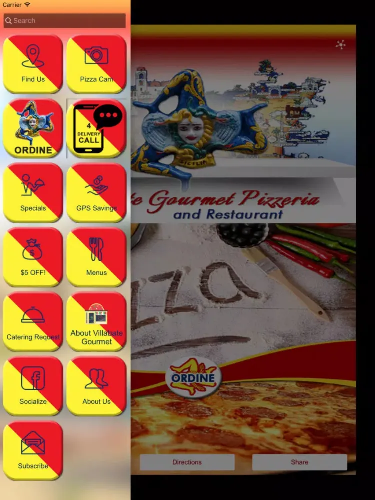 Screenshot di Villabate Gourmet Pizzeria iPad 