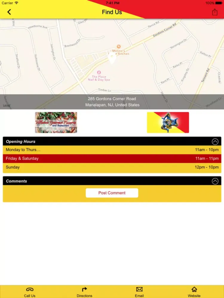 Screenshot di Villabate Gourmet Pizzeria iPad 