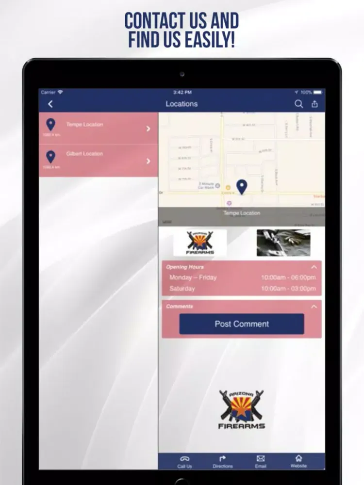 Скриншоты Arizona Firearms iPad 