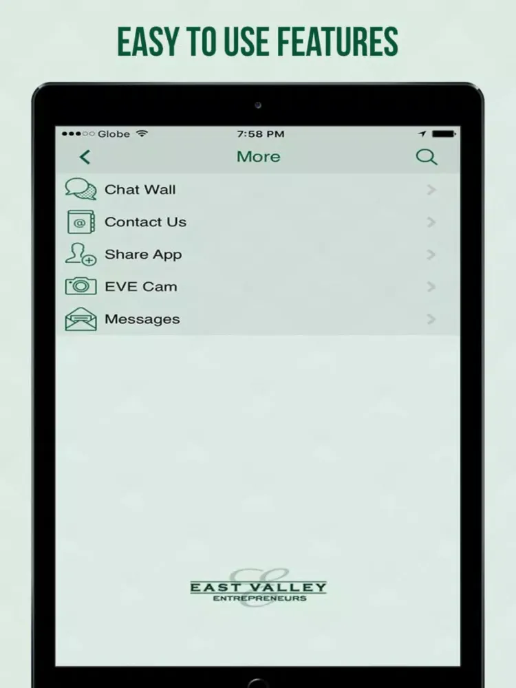 Capturas de pantalla de East Valley Entrepreneurs iPad 