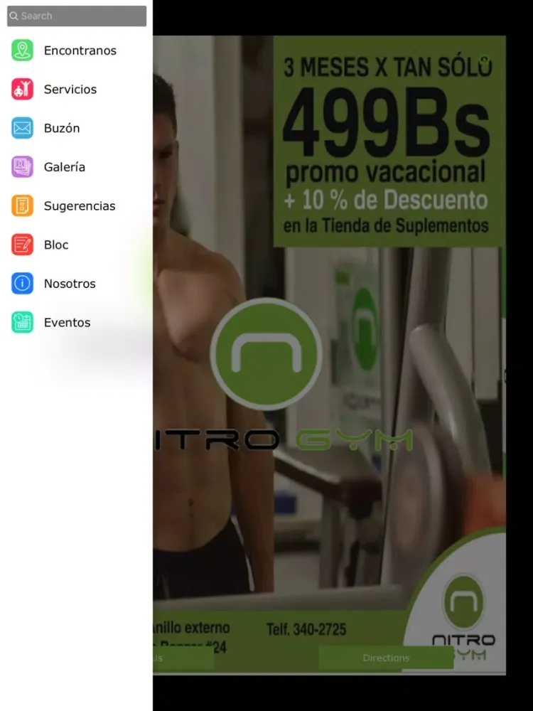 Capturas de tela do Nitro Gym iPad 
