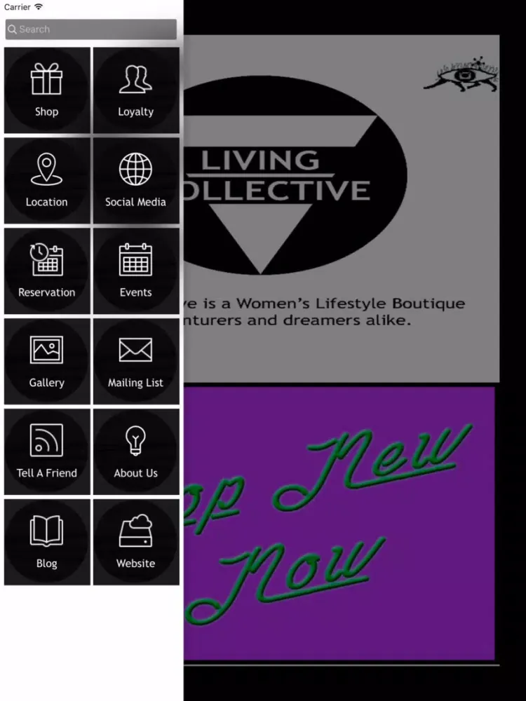ภาพหน้าจอของ LVNG CLTV iPad 