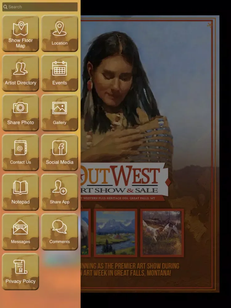 Out West Art Show iPad  스크린샷