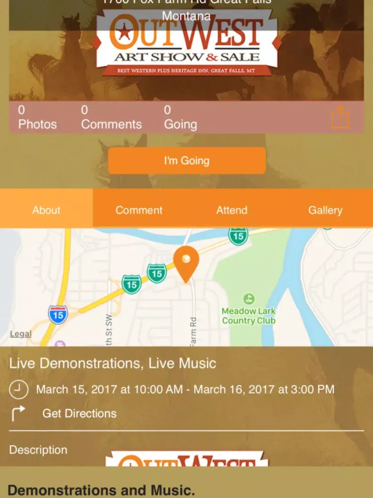 Out West Art Show iPad  스크린샷