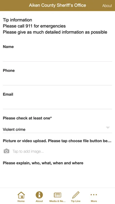 Screenshot di Aiken County Sheriff's Office