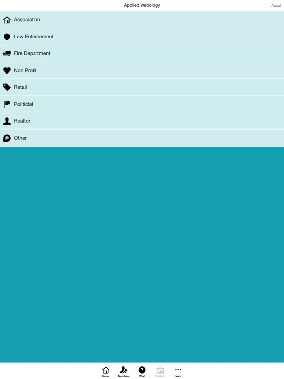 Captures d'écran de Applied Webology CRM App iPad 