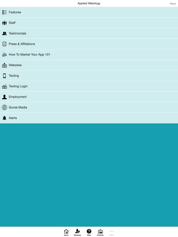 Captures d'écran de Applied Webology CRM App iPad 