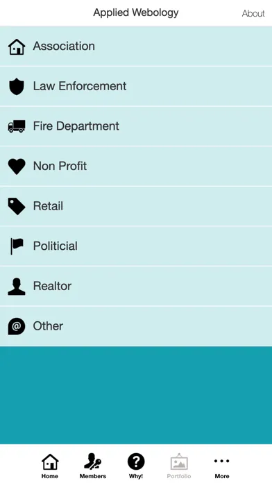 Captures d'écran de Applied Webology CRM App