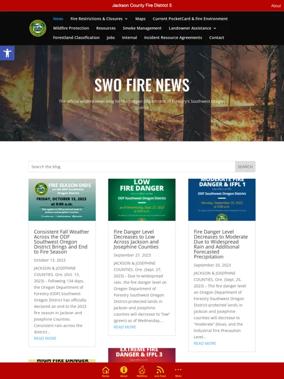 Capturas de pantalla de Jackson County Fire District 5 iPad 