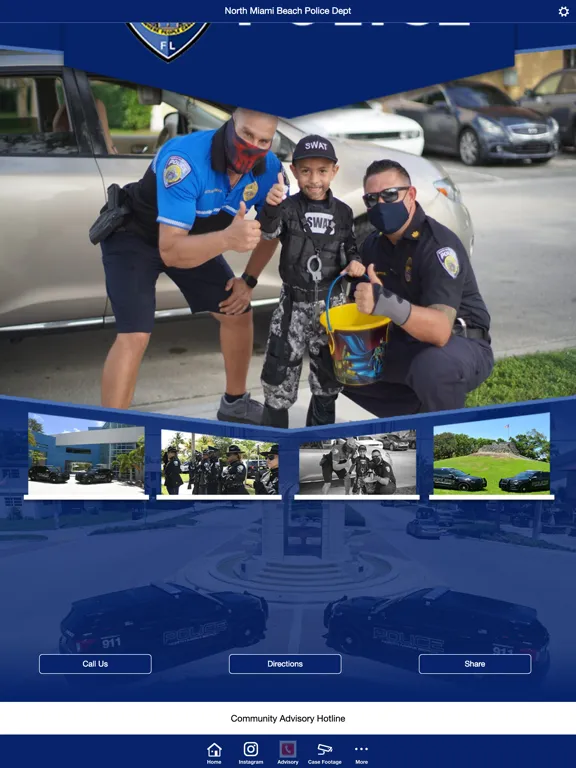 Tangkapan skrin North Miami Beach Police Dept iPad 