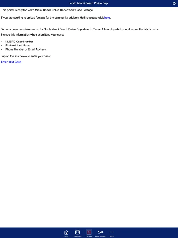 Tangkapan skrin North Miami Beach Police Dept iPad 