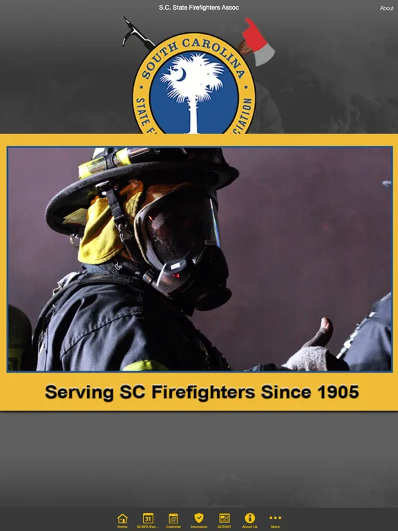 Ảnh chụp màn hình của S.C. State Firefighters Assoc iPad 
