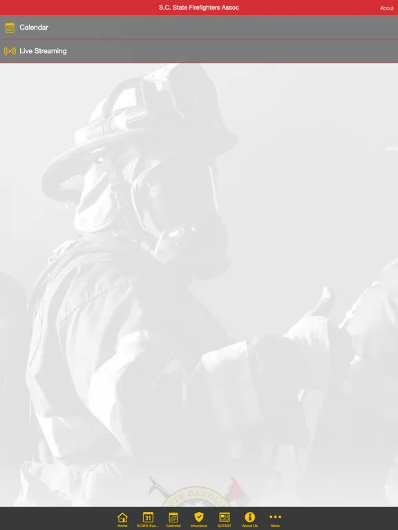 Ảnh chụp màn hình của S.C. State Firefighters Assoc iPad 