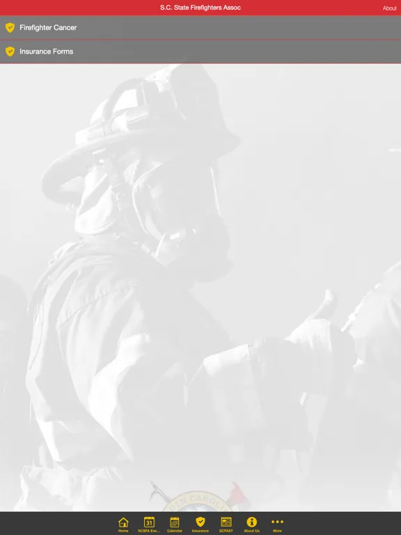 Ảnh chụp màn hình của S.C. State Firefighters Assoc iPad 