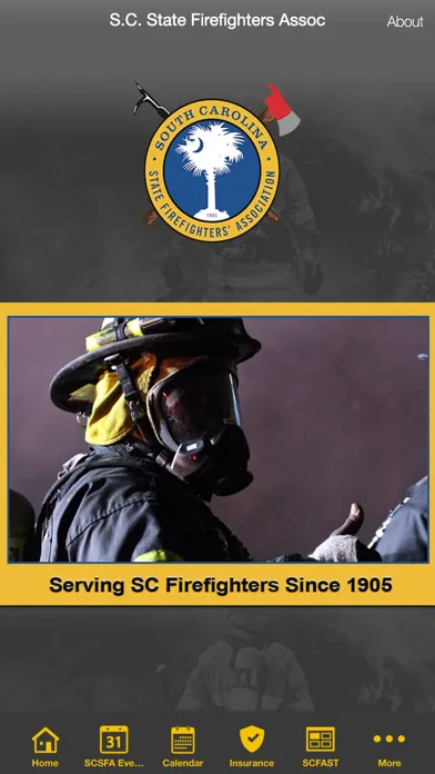 Ảnh chụp màn hình của S.C. State Firefighters Assoc