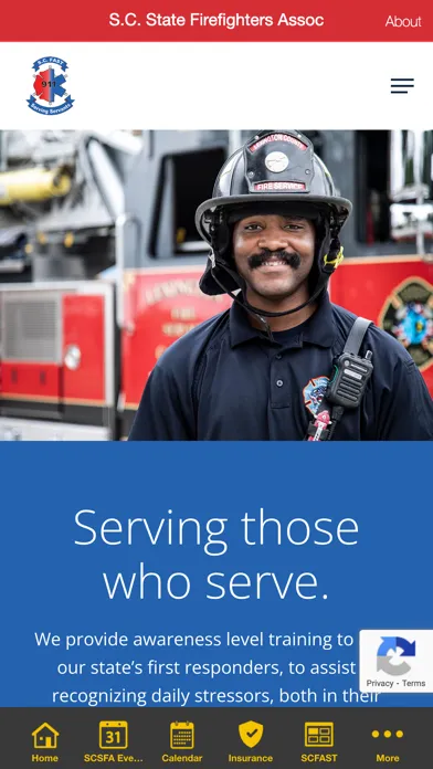 Ảnh chụp màn hình của S.C. State Firefighters Assoc
