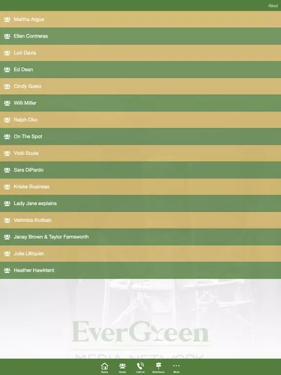 EverGreen Media Network iPad  Screenshots