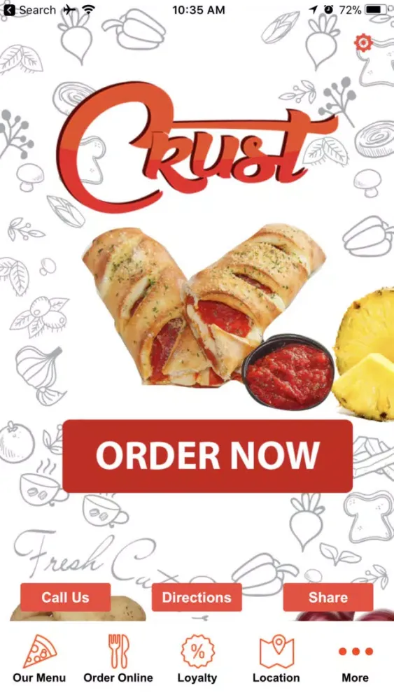 Capturas de pantalla de Crust Restaurant