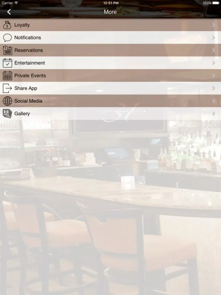 The 31 Club iPad  스크린샷